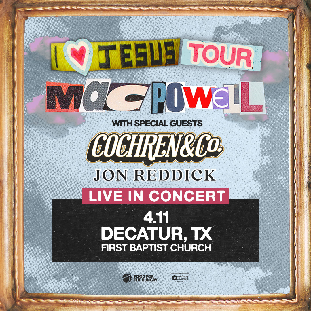 Mark your calendars now for the Mac Powell #ILOVEJESUSTOUR with special guests Cochren &amp; Co + Jon Reddick 🎶
Visit klty.com for tickets 🎫
#KLTYConcerts