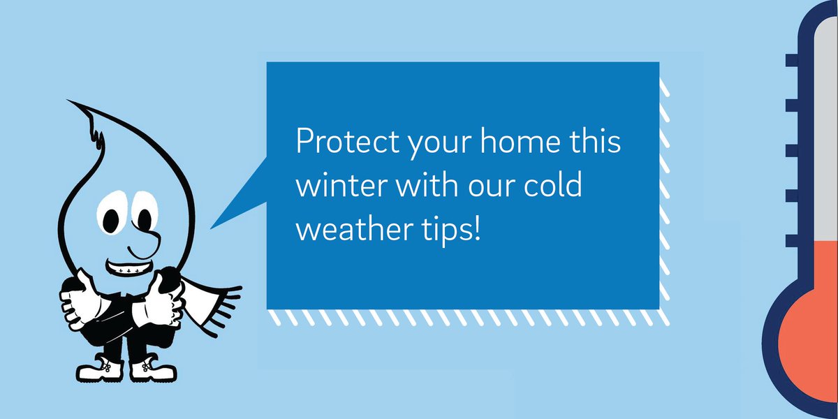PhillyH2O's tweet photo. Deep freeze alert! Freezing temps are forecasted for this weekend and next week, and your pipes could freeze or burst. Simple #PhillyH2OTips for avoiding a cold-weather nightmare: https://t.co/HZsomu23wO #ColdWeatherTips https://t.co/v5N82IH8AK