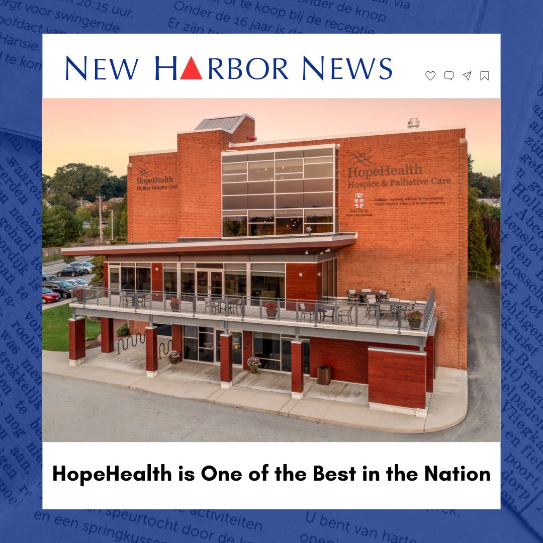 ICYMI, <a href="/HopeHealthCo/">HopeHealth</a> was ranked second in the nation among the largest hospice providers by the American Journal of Hospice &amp; Palliative Medicine in recognition of the exceptional care and workplace environment at HopeHealth. 

📰 More in our newsletter: conta.cc/4fcFvK7