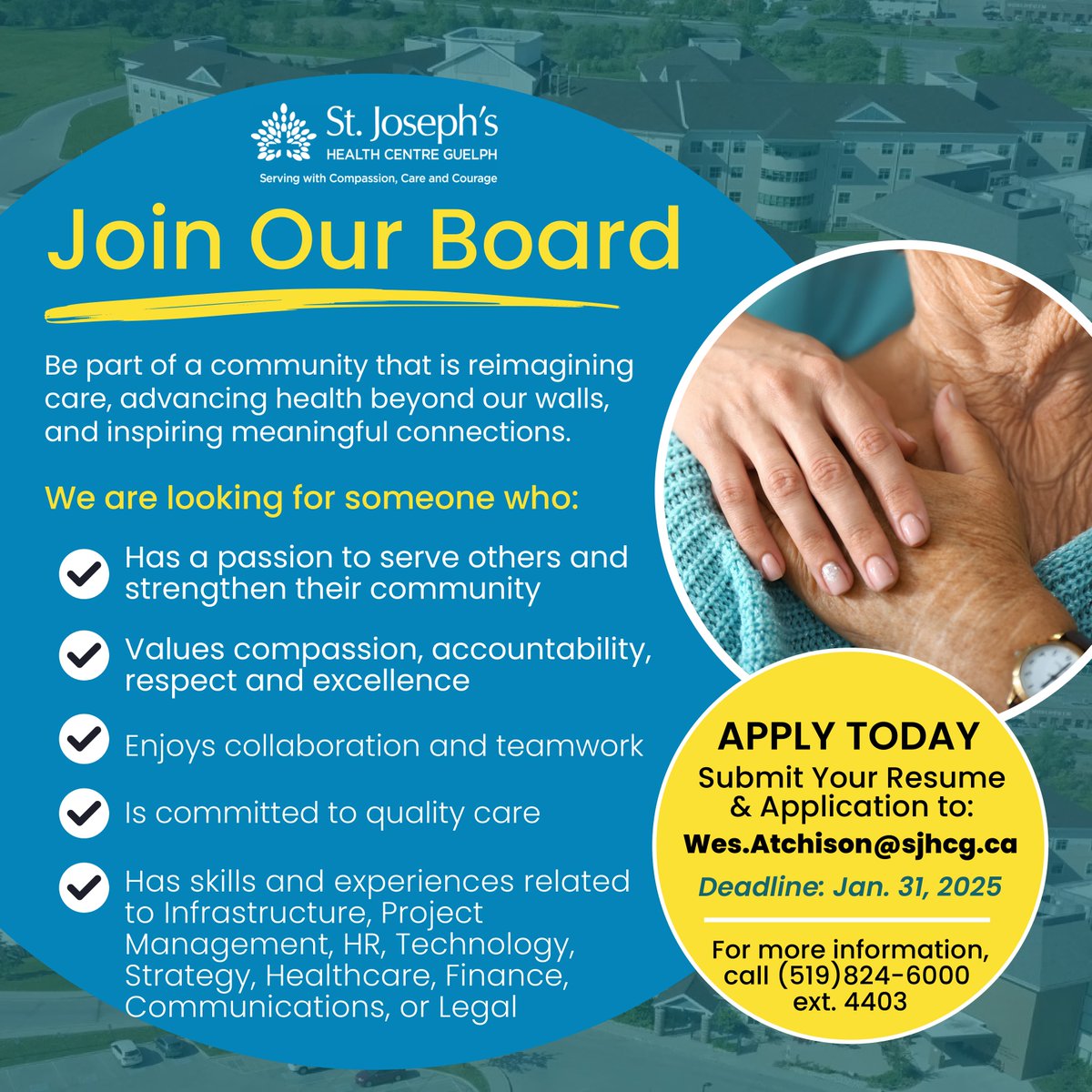 Join our Board of Trustees! We are looking for individuals who have a passion to serve others and strengthen their community. The commitment is 3-5 hours per month and meetings are typically virtual with occasional in-person meetings.