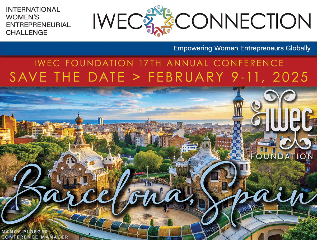 IWECawards's tweet photo. @iwecfoundation Start off the new year by making new international business connections!  Attend the 17th Annual IWEC Conference in Barcelona Feb. 9-12th!

Register today! https://t.co/9AAJqqQ566