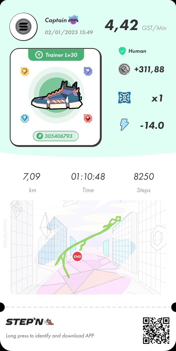 Começando o ano com minha rotina de treinos
#STEPNRUNCLUBBRPT