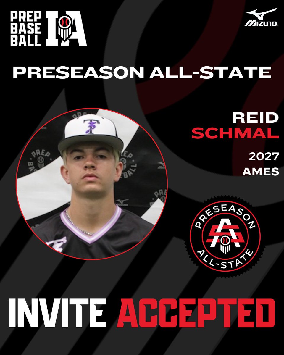 Prep Baseball Iowa (@prepbaseballia) on Twitter photo 𝟐𝟎𝟐𝟓 𝐏𝐑𝐄𝐒𝐄𝐀𝐒𝐎𝐍 𝐀𝐋𝐋-𝐒𝐓𝐀𝐓𝐄
𝘐𝘯𝘷𝘪𝘵𝘦𝘥 𝘈𝘤𝘤𝘦𝘱𝘵𝘦𝘥 ✅
Reid Schmal | <a href="/RSchmal27/">Reid Schmal</a>
⚾ C/2B
🎓 2027
📚 <a href="/ameshighball/">Ames High Baseball</a>
👤 loom.ly/6nLz3uo
𝚁𝚎𝚚𝚞𝚎𝚜𝚝 𝚈𝚘𝚞𝚛 𝙸𝚗𝚟𝚒𝚝𝚎 ⤵️
loom.ly/Td0Hqms 𝟐𝟎𝟐𝟓 𝐏𝐑𝐄𝐒𝐄𝐀𝐒𝐎𝐍 𝐀𝐋𝐋-𝐒𝐓𝐀𝐓𝐄
𝘐𝘯𝘷𝘪𝘵𝘦𝘥 𝘈𝘤𝘤𝘦𝘱𝘵𝘦𝘥 ✅
Reid Schmal | <a href="/RSchmal27/">Reid Schmal</a>
⚾ C/2B
🎓 2027
📚 <a href="/ameshighball/">Ames High Baseball</a>
👤 loom.ly/6nLz3uo
𝚁𝚎𝚚𝚞𝚎𝚜𝚝 𝚈𝚘𝚞𝚛 𝙸𝚗𝚟𝚒𝚝𝚎 ⤵️
loom.ly/Td0Hqms