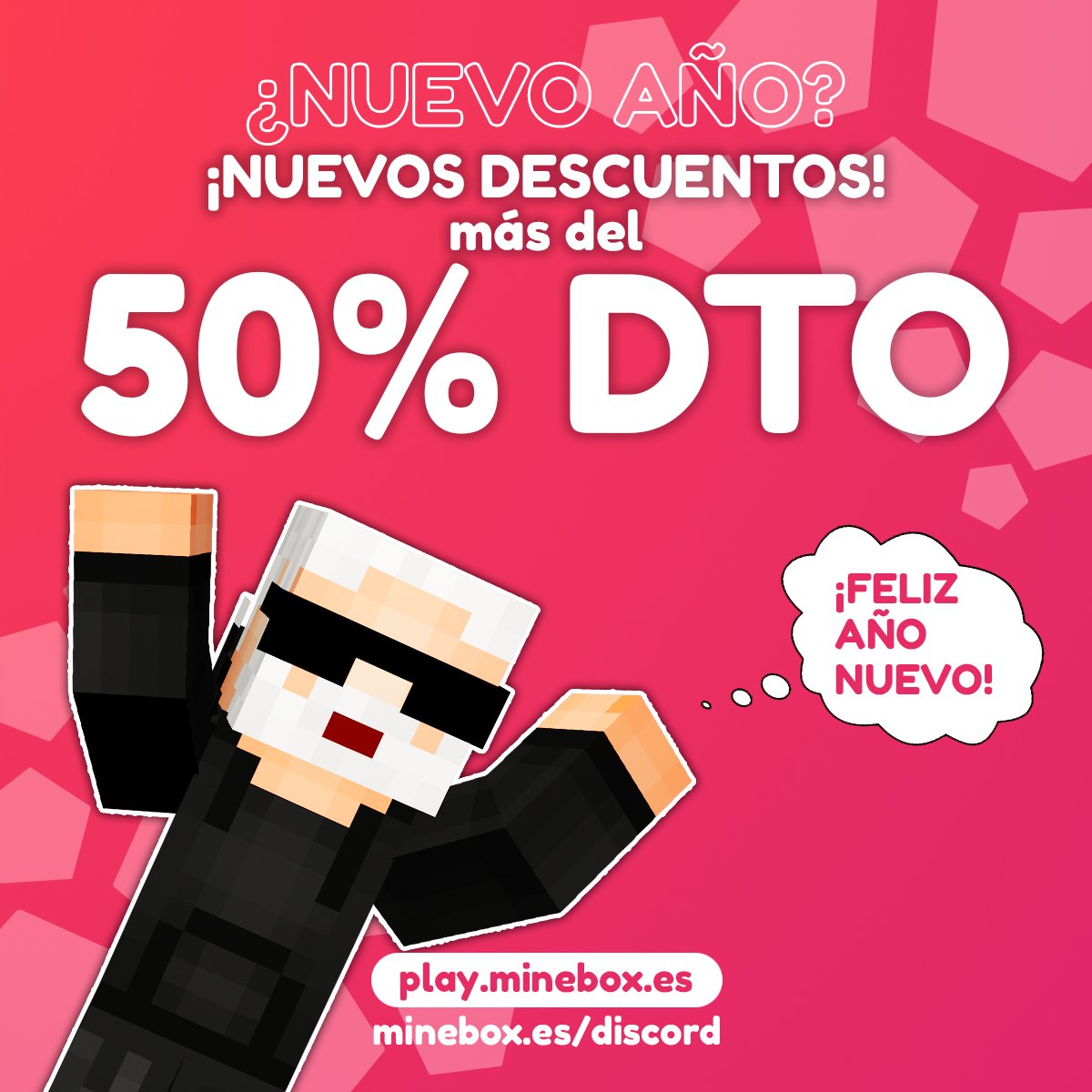 ✨¡CELEBREMOS EL AÑO NUEVO CON DESCUENTOS ESPECTACULARES!

¡Estamos de vuelta de nuestras vacaciones! Qué mejor manera de celebrar el **inicio de 2025** que con **descuentos de más del 50%** en nuestra tienda oficial.  Desde hoy, hasta el 9 de enero de 2025.

¡Feliz 2025! 🪅