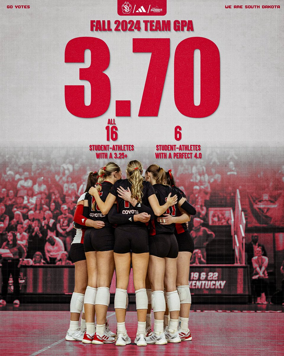 A great fall semester on the court and the classroom! 🏐📚

#GoYotes x #WeAreSouthDakota
