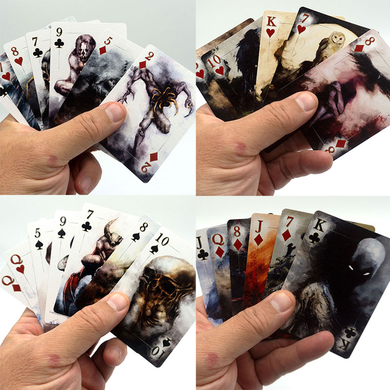 Okay, now that the cards have gone out to my Kickstarter peeps, I have them in my store. These are casino-quality playing cards, with a different image on every card, not just the courts.

shadowmythsdarkart.com/collections/or…

#darkart #playingcards