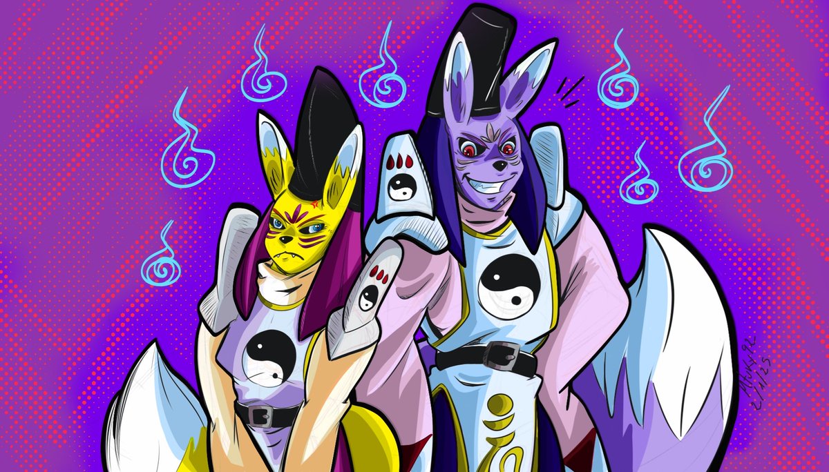 Martutifruti92's tweet photo. first drawing of the year:
Taomon VS Doumon.
#taomon #doumon #digimon #digitalmonster #badboy #furryart #furryartist #art #fanart #furryfandom #furryrandom #タオモン #ドウモン #デジモン #fox #foxy #furries #furr #furrygir #oc #fursocolor #sketch #doodle https://t.co/yi0igT48N5