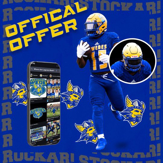 #AGTG I am blessed to announce that I have received my First Football offer to continue my academic and athletic career at Bethany College ! 

<a href="/FootballBethany/">Bethany College Football</a> <a href="/Coach1Martinez/">Frank Martinez</a> <a href="/Coach_Macias/">Coach Andrew Macias</a> <a href="/Fchavezeptimes/">Felix Chavez</a> <a href="/EDAztecs_HS/">Patricia Pedroza</a> 
<a href="/epsportsnet/">El Paso Sports Network</a> <a href="/CoachGabaldon/">Norbert Gabaldon</a>