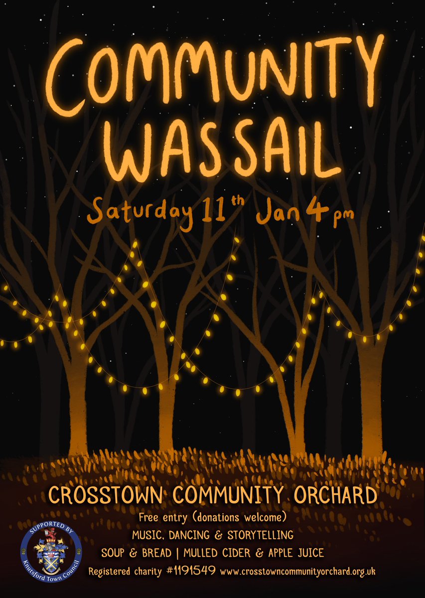 On Saturday 11th January we will be holding our wassail! There will be homemade soup and mulled cider to tuck in to around the fire, whilst you enjoy dancing, live music and storytelling. You can also join in making a hat - there’s a prize for the best one! 4pm, free entry🌳✨