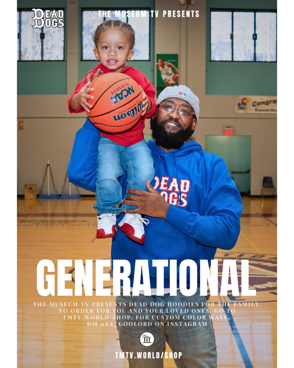 TheMUSEUMTv's tweet photo. GENERATIONAL IS RIGHT!!! Our “Dead Dogs” hoodies now available in Kids! Love this photoshoot! We were able to show #Fatherhood, #Brotherhood & #Community (all in one vibe).
This time, #FAMILY for @themuseumtv. On #DeadDogs 🐶💤💤💤
🏛️🌍 #TMTV #Boston
https://t.co/b2JOcBg6hf https://t.co/xFhLzwBBSB