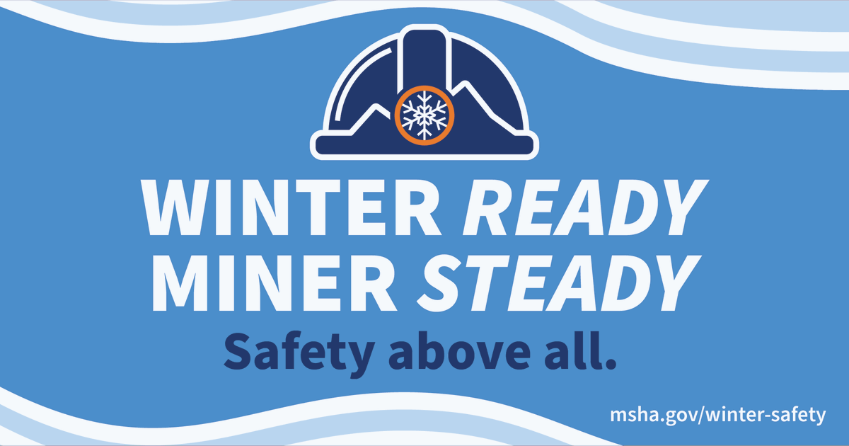 Winter safety starts here! Visit MSHA’s Winter Safety website for tips, best practices and printable materials to keep miners safe this season. #WinterSafety

msha.gov/winter-safety