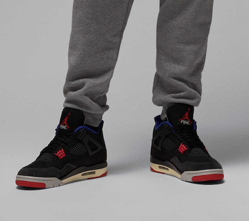 nike air jordan 4 on feet