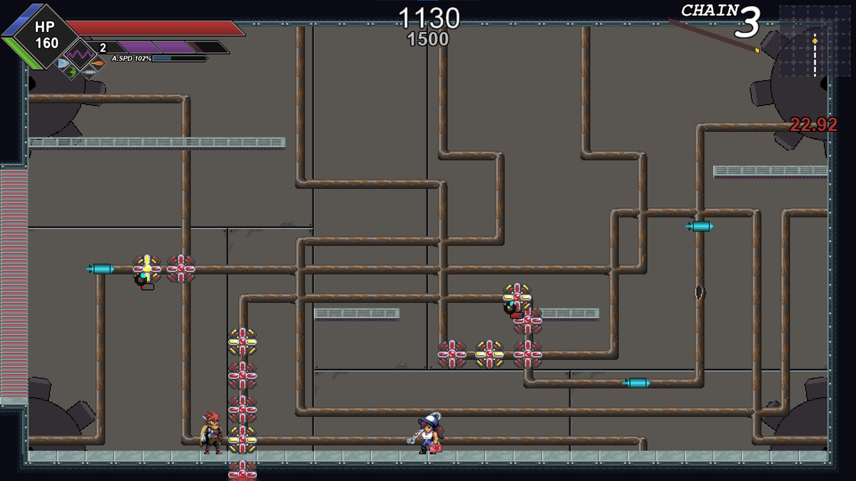 I'm wrapping up work on SRS, this is one of the minigames you'll find. Personally, I like minigames that use the existing mechanics of the game in new ways. It means every skill and item you've acquired can be used in new ways, so you can get an advantage by building around it.