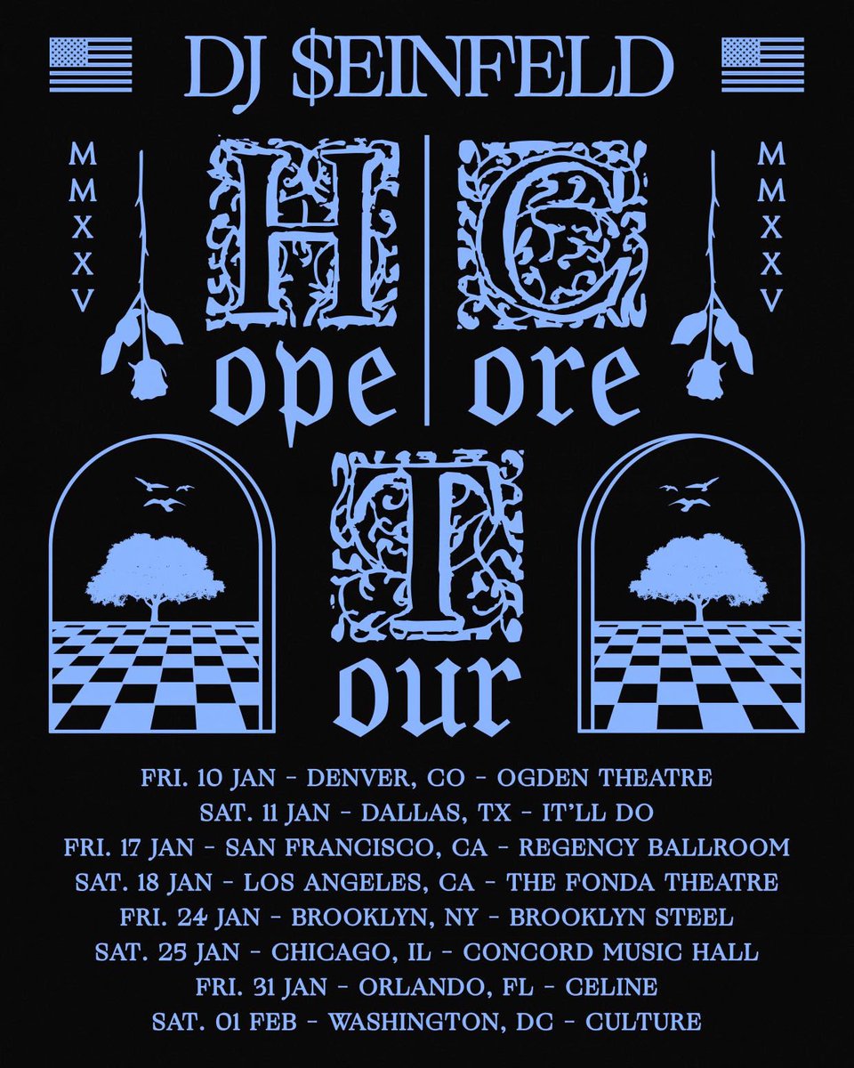 US Tour kicks of next week. Cant wait to show some fresh new music for u 🫴🫧