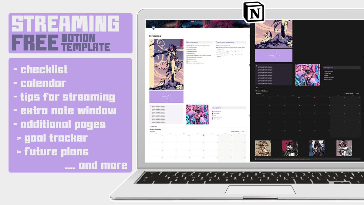this_is_midooo's tweet image. Created long ago, forgot to share.

Free @NotionHQ STREAMING template. Feel free to use. 
#notion #streaming #freenotiontemplate 

[Link in the comments]