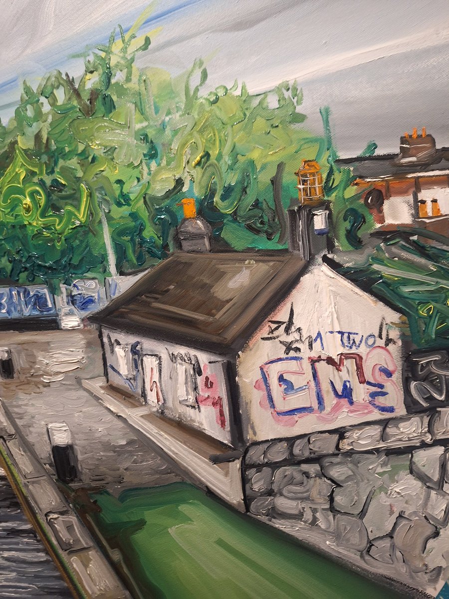 tarakearns4's tweet photo. First painting of 2025 🙂

#art #artists #artwork #dublin #canal #irishart #irishpainter https://t.co/itLWebItKK