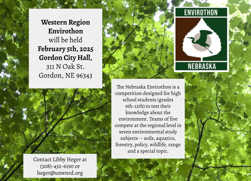 UNWNRD's tweet photo. 2025 Western Region Envirothon Contest! https://t.co/c2VAhMzm5x