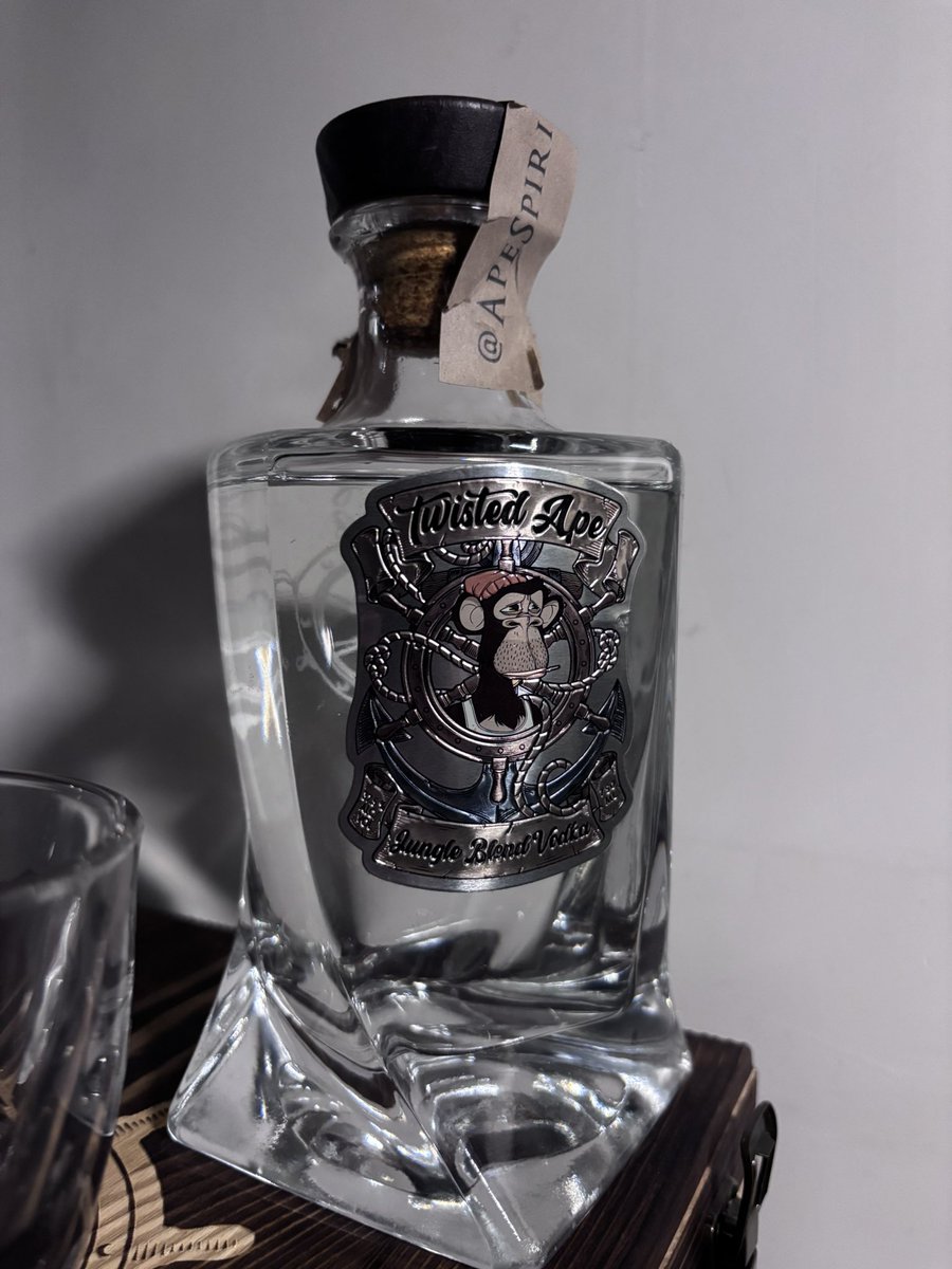 OMG, I’m drinking my 1st glass of Jungle Blend Vodka from <a href="/ApeSpirits/">TwistedApe.eth</a> and the taste are so Insane men.