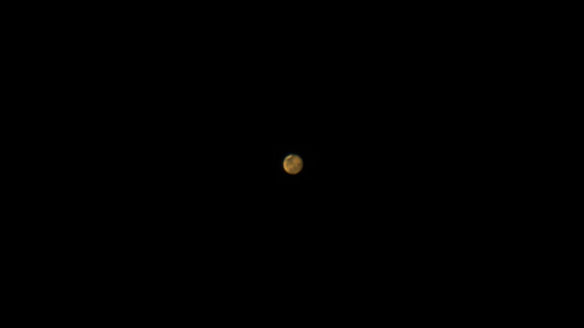 My first ever capture of mars. Seeing was poor. Skymax 180 pro and ZWO 585MC camera.