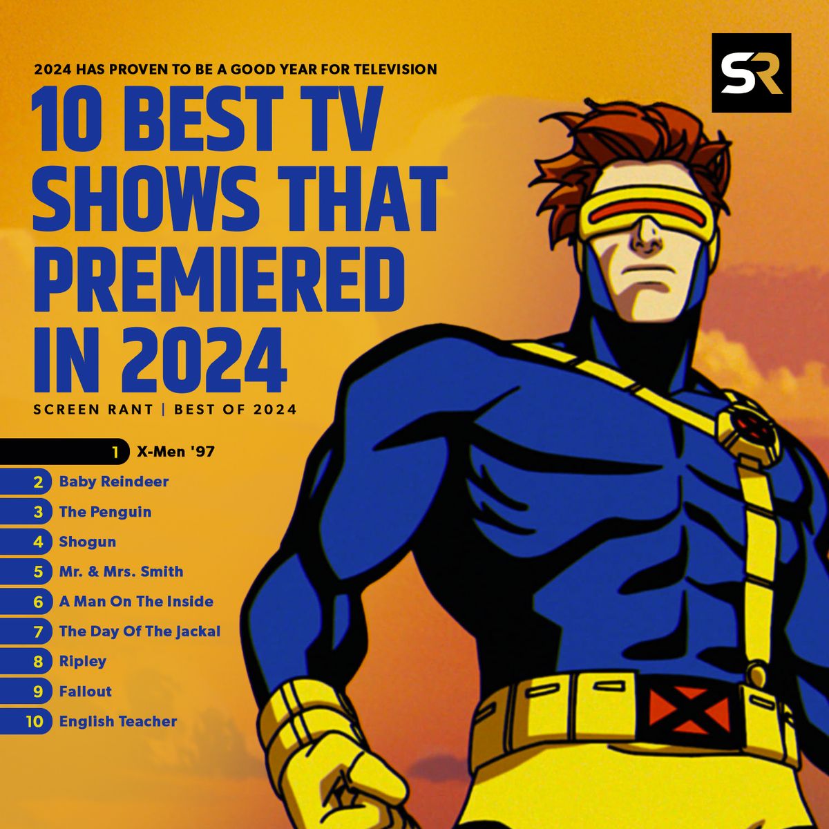 X-Men '97! The Penguin! Showgun! Fallout! ... and many more! 🤩 All in all, 2024 has proven to be a good year for television. A diverse range of new series have captivated audiences across genres. What was your favorite of the year? 🥳
