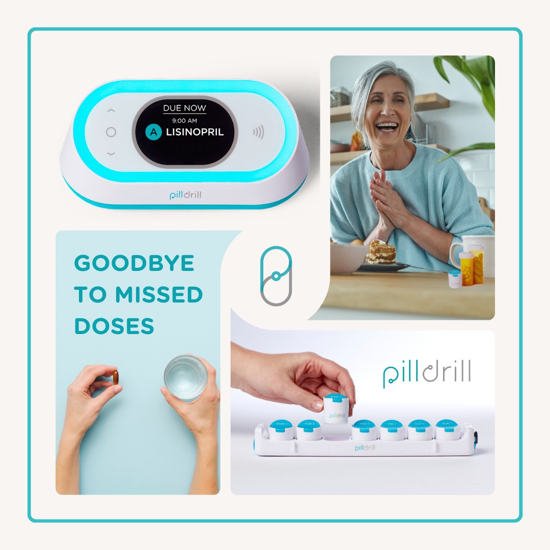 Say GOODBYE to missed meds! 💊 The PillDrill Hub provides audio &amp; visual alerts when meds are due, with optional text, app, and email reminders to keep you on track. 📱💬 

Visit us at hubs.li/Q0311gxf0 to learn more!

#Chronicillnesstips #caregivertips #Seniortech #aging