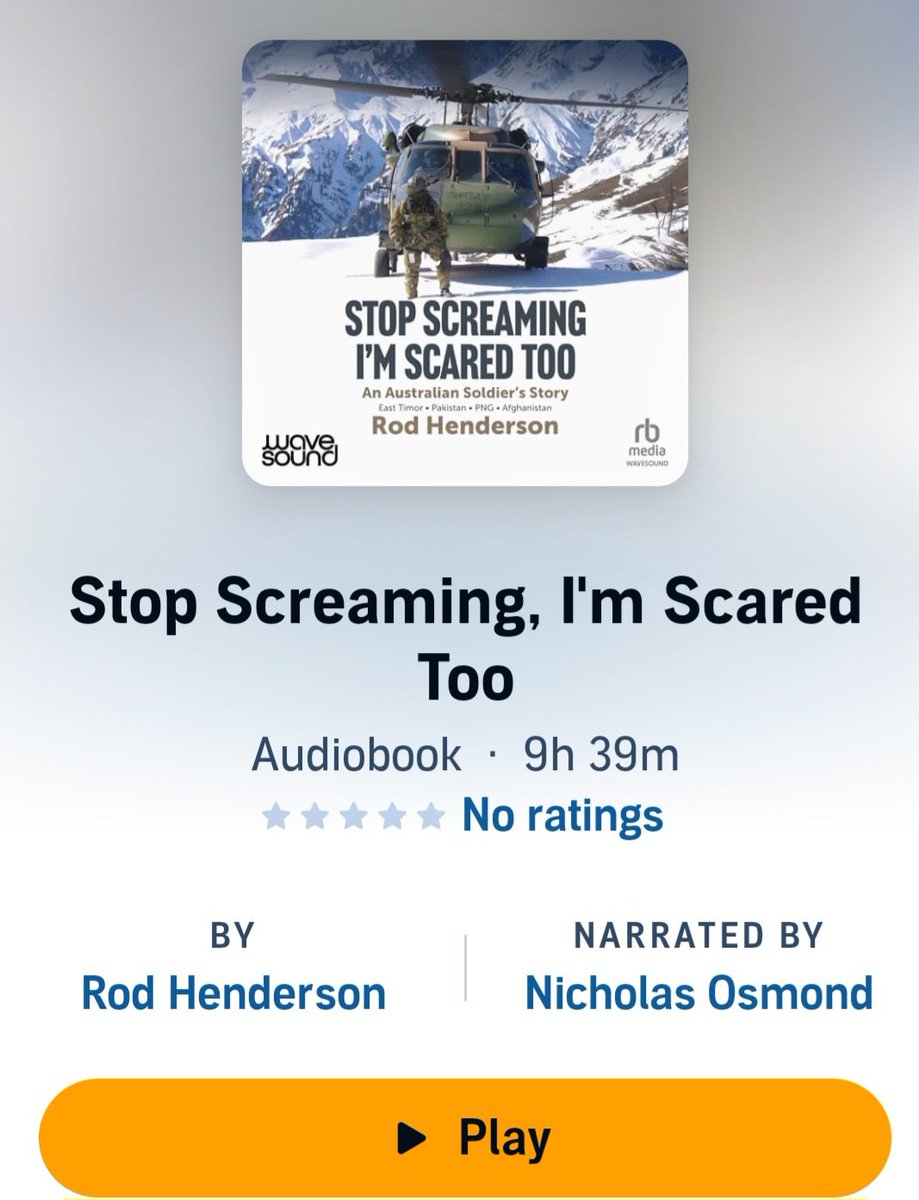 If you are looking for a new book to listen to over the holidays, my audiobook went live today. Thanks to <a href="/BigSkyPub/">Big Sky Publishing</a> <a href="/WavesoundAUS/">Wavesound Australia</a> for getting it out there. Available wherever you get your audiobooks. Sorry <a href="/russellcrowe/">Russell Crowe</a> you missed your chance to narrate. 
#stopscreamimscaredtoo