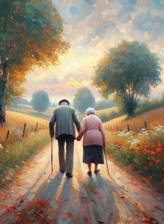 🤍✨️
"Ela disse,
“Não chame o médico, eu quero dormir em paz, com sua mão na minha.”
Ele contou a ela sobre o passado, como eles se conheceram, seu primeiro beijo.
Eles não choraram, eles sorriram.
Eles não se arrependeram de nada, eles estavam gratos. Então ela repetiu