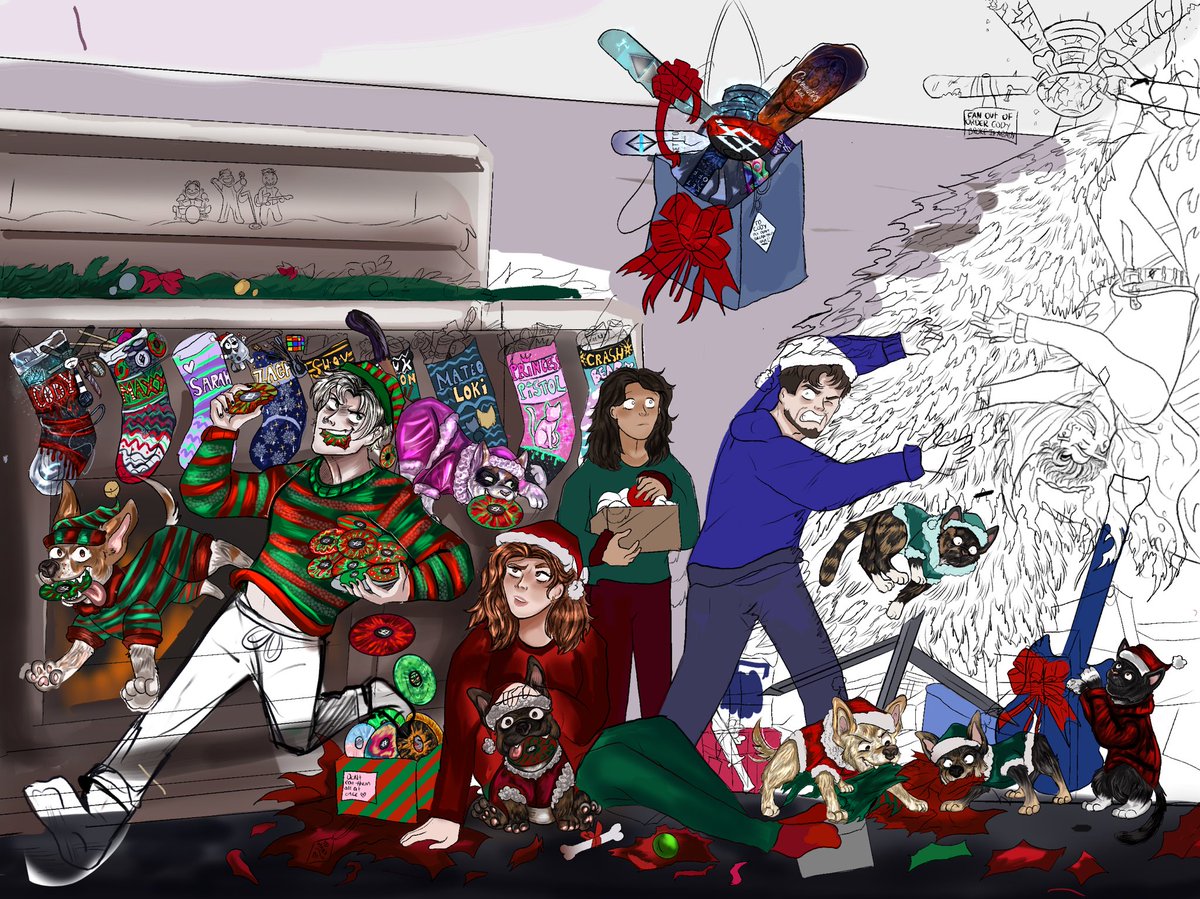 maksdumbart0120's tweet photo. FINALLY FINISHED THIS LATE AF CHRISTMAS DRAWING YAY
Hope y’all had an amazing Christmas I’m so sorry this is super late @SetItOff @CodySIO @MaxxSIO @sarahsmotherman @ZachSIO @ShayPhox
#setitoff #setitoffband #christmas2024 #maxxdanziger #codycarson #zachdewall #christmas https://t.co/aXa7RUIju7