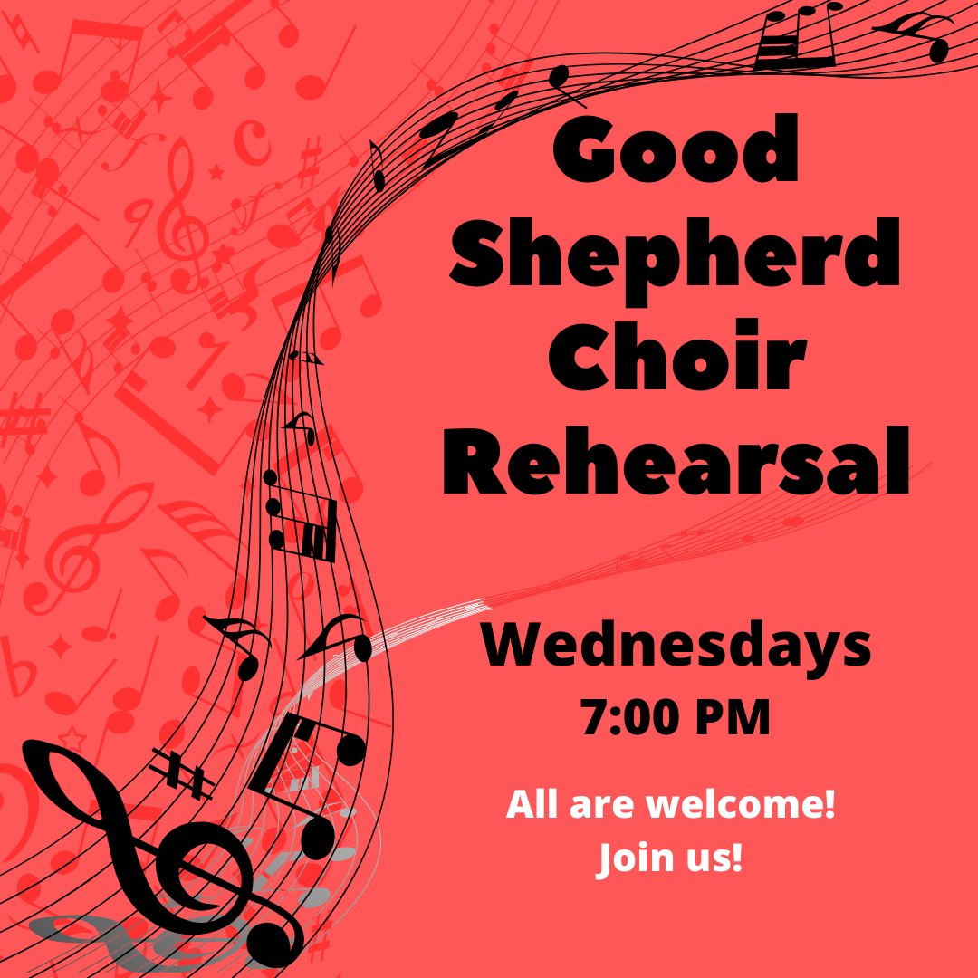 Make a musical resolution for 2025! January is a great time to join the Good Shepherd choir. Rehearsals are Wednesdays at 7 pm and the choir sings at most 9:30 am Sunday worship services. All are welcome! Make a joyful noise!