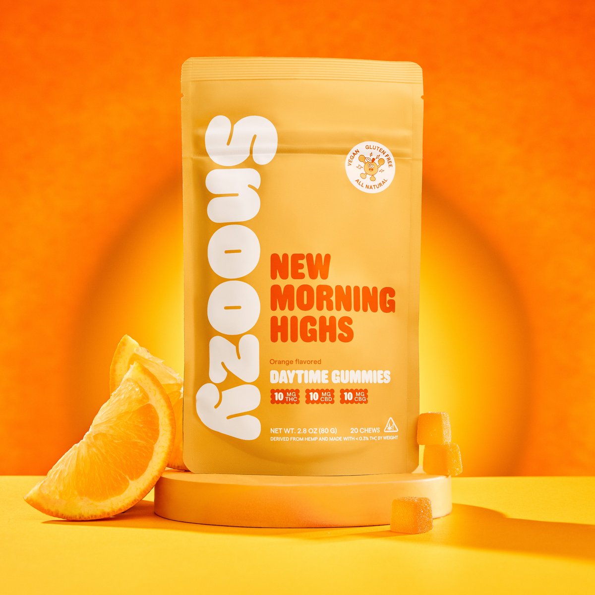 From groggy to glowing 😎 Jumpstart your day with New Morning Highs! 🍊⚡️