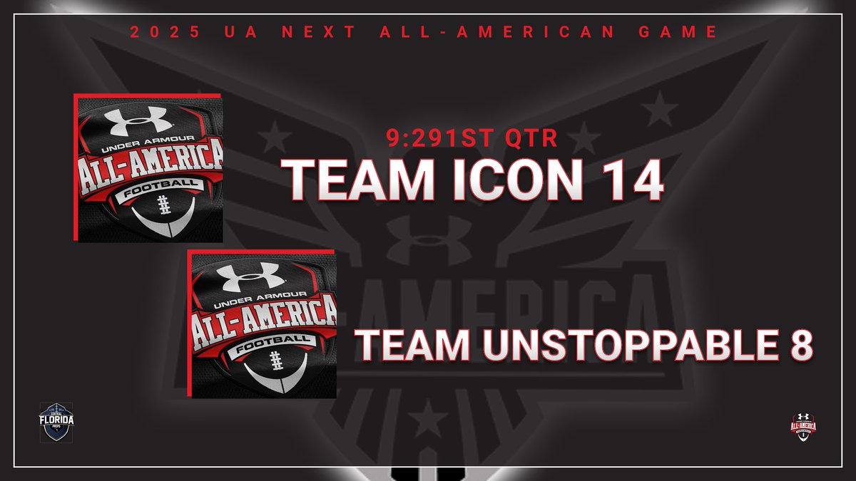 CenFLAPreps's tweet photo. 2025 @UANextFootball ALL-AMERICAN GAME
TOUCHDOWN #TeamIcon!

@OhioStateFB commit Anthony Rogers scored on a 5-yard run!

@305Sportss @TheCribSouthFLA @RossVDG14 @THEPLATFORMDR @FLgridironpreps @FlaHSFootball @Andy_Villamarzo @JMarkG1962 @DanLaForestFB @elite100prospec @bighitslive @football305407 @HSFB_Scoreboard  @JonSantucci @PrepRedzoneFL @VMichaelsTweets @H2_Recruiting @larryblustein @ByCoreyDavis @NorthflJohnson @SBLiveFL @SportsFla @Dwight_XOS @reed_green @FCProspects_ @rngrmag @FootballCounty1 @HSSportsFL @offsidepreps @HSFBamerica @itgnext_florida @MaxPreps #cflpreps #UANext