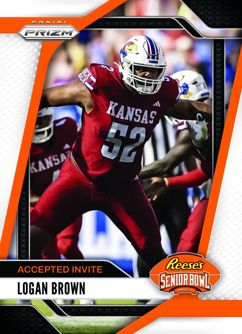 It’s OFFICIAL! OL Logan Brown <a href="/loganbrown53/">Logan Brown</a> from <a href="/KU_Football/">Kansas Football</a> is heading to the 2025 Reese's Senior Bowl!!! #RockChalk 😎 #BestOfTheBest #TheDraftStartsInMOBILE™️
