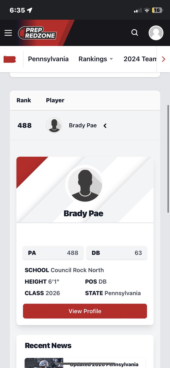 Brady Pae (@paebrady1) on Twitter photo Glad to be ranked on <a href="/PrepRedzonePA/">Prep Redzone Pennsylvania</a> ! Although I did not play all 10 games fully at the Free Safety position, i'm blessed to be ranked! One more season left to go! <a href="/PaFootballNews/">Pennsylvania Football News</a> @PRZPAvic <a href="/PAPrepsRivals/">PA Preps</a> <a href="/HSGameOn/">BucksMont Game On</a> <a href="/SOLsports/">SOLsports</a> Glad to be ranked on <a href="/PrepRedzonePA/">Prep Redzone Pennsylvania</a> ! Although I did not play all 10 games fully at the Free Safety position, i'm blessed to be ranked! One more season left to go! <a href="/PaFootballNews/">Pennsylvania Football News</a> @PRZPAvic <a href="/PAPrepsRivals/">PA Preps</a> <a href="/HSGameOn/">BucksMont Game On</a> <a href="/SOLsports/">SOLsports</a>