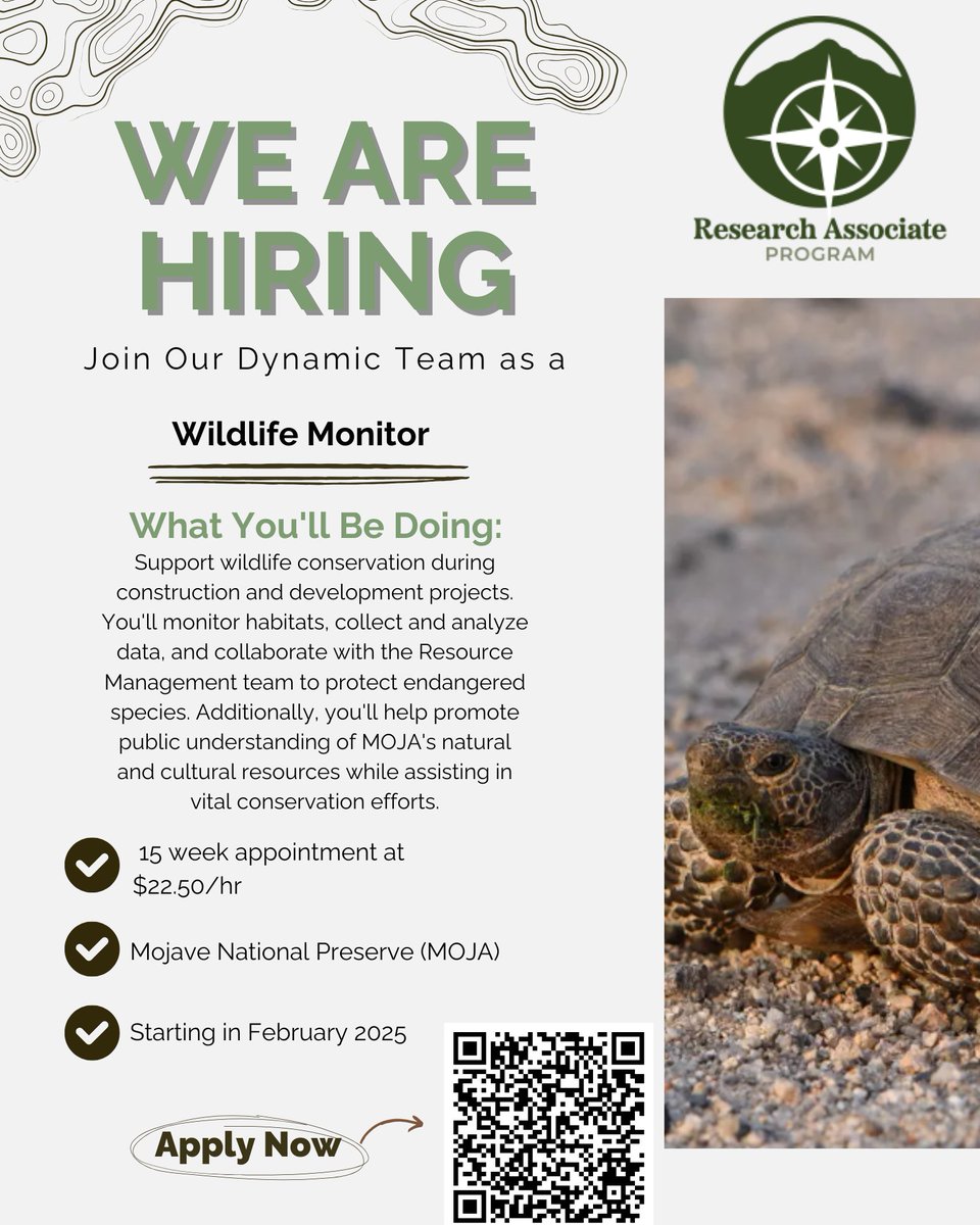 GBInstitute's tweet image. We have many wildlife positions available for Spring! Swipe to see and share with a  friend!  #GBI #Environmentalwork #researchassociate #thegreatbasininstitute #conservation #lovewhereyouwork #applygbi #renonv #jobsinreno #environmentalnonprofit