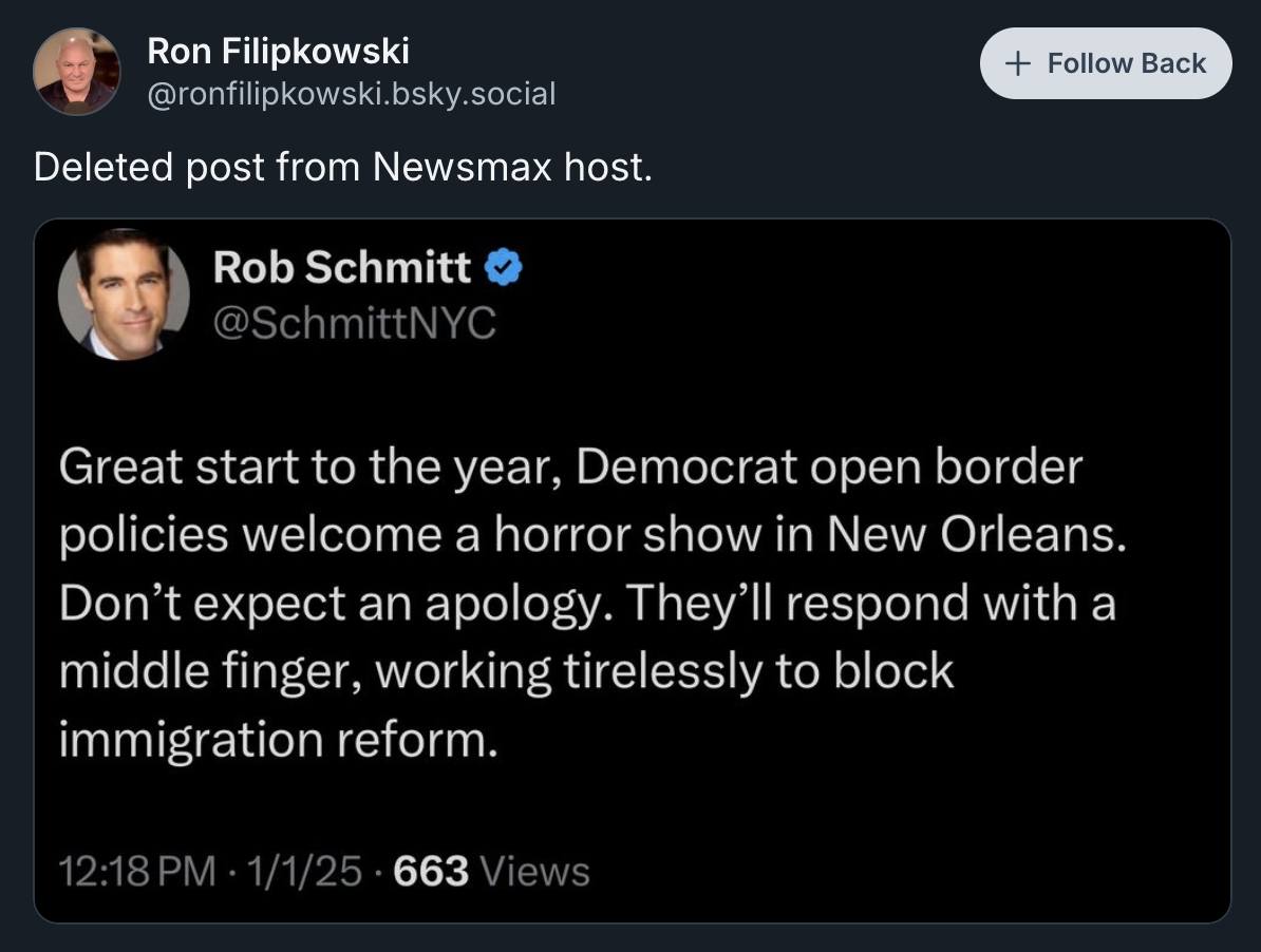 talkingfinger's tweet photo. @SchmittNYC Oh but YOUR F'N lie that you DELETED was ok, right? Because you deleted it? Such hypocrisy. You Tweeted this shit before ANY news was out about the suspect. https://t.co/cuwsjEGPjF