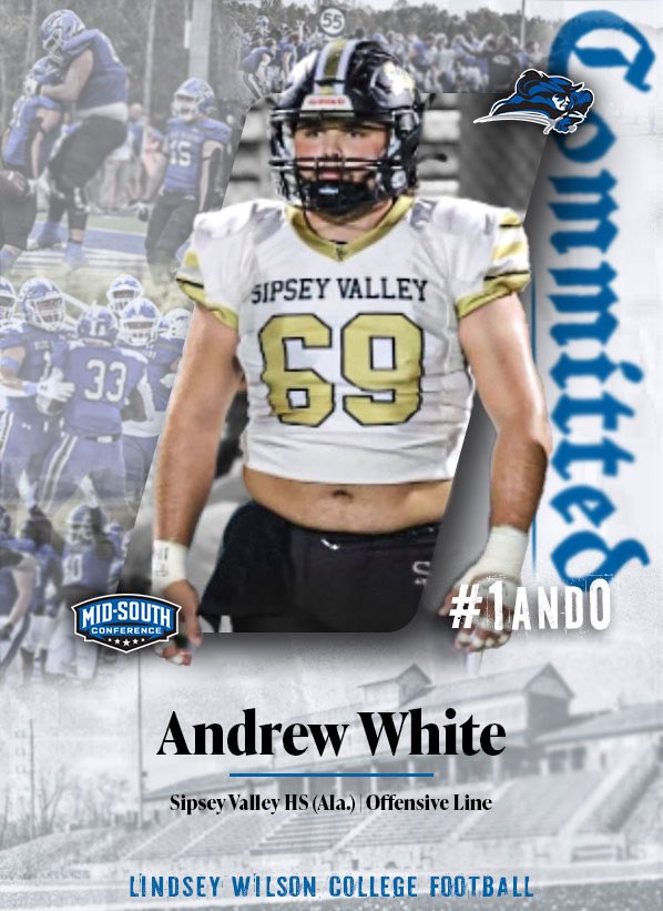 Andrew White (@tuff_white) on Twitter photo #AGTG After a lot of praying and many talks with my family Iβm beyond excited to say that Iβm committed to <a href="/LWC_Football/">LWC Football</a>
<a href="/CoachKleckler/">Phil Kleckler</a> <a href="/CoachAmbroseLWC/">Sam Ambrose</a> <a href="/SipseyValley_FB/">Sipsey Valley High School Football</a> <a href="/coachbuckett/">Coach Milledge</a> #AGTG After a lot of praying and many talks with my family Iβm beyond excited to say that Iβm committed to <a href="/LWC_Football/">LWC Football</a>
<a href="/CoachKleckler/">Phil Kleckler</a> <a href="/CoachAmbroseLWC/">Sam Ambrose</a> <a href="/SipseyValley_FB/">Sipsey Valley High School Football</a> <a href="/coachbuckett/">Coach Milledge</a>