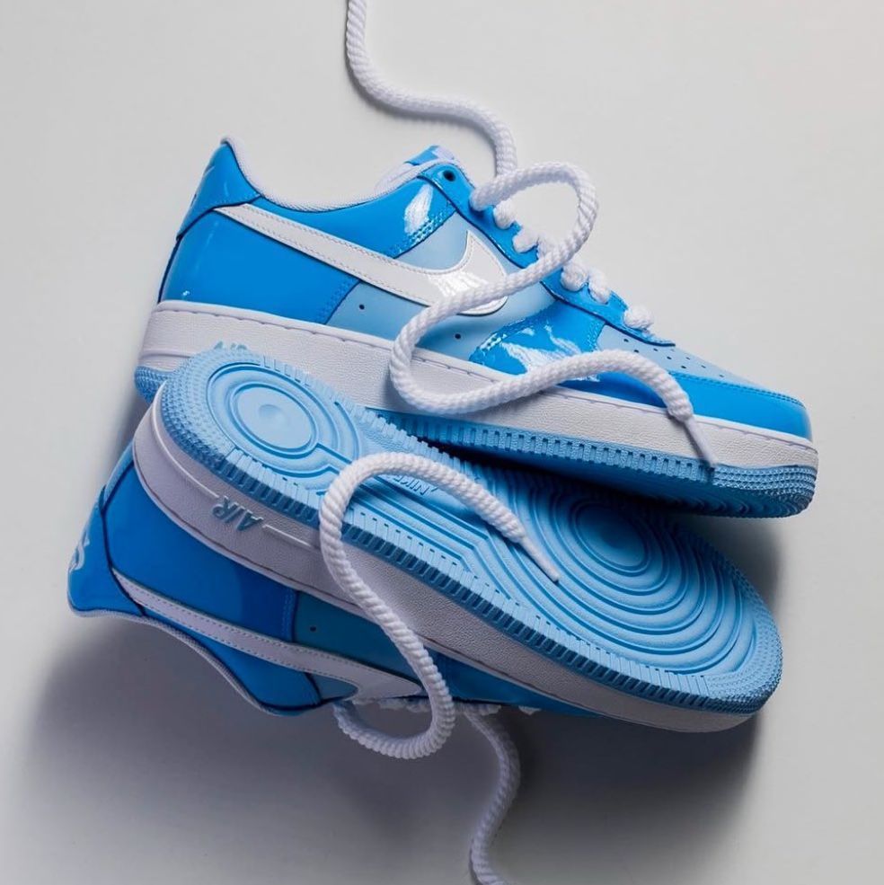 patent leather white air force ones