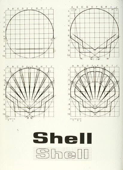 Love seeing these Shell logo sketches from 1971. Discovered in the Anatomy of Logos Facebook group!