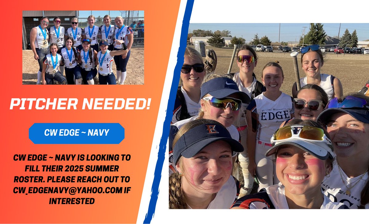 Central WI Edge ‘08 (@cw_edge_08) on Twitter photo Looking to fill our roster!
If you are looking for a team that is competitive, energetic, and out to showcase their talent - then we are the team for you! 
Would love to have those interested join us at an upcoming practice at Greenheck Turner Community Center (Weston,WI). Looking to fill our roster!
If you are looking for a team that is competitive, energetic, and out to showcase their talent - then we are the team for you! 
Would love to have those interested join us at an upcoming practice at Greenheck Turner Community Center (Weston,WI).