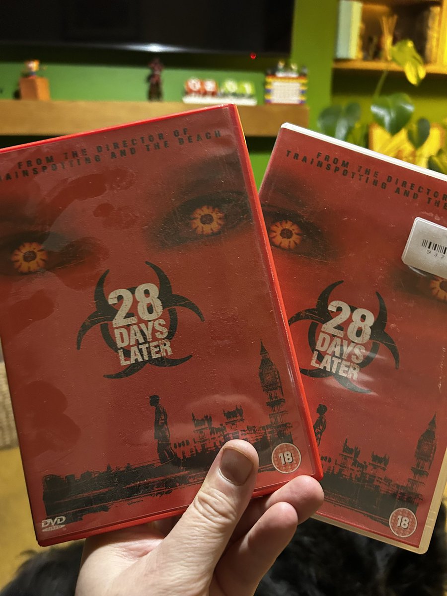 Mentioned to the fam that apparently 28 Days Later is hard to find on physical these days.
Consequently every time they see one in a charity shop, they purchase it for me.
Not sure if I’m amused or not.