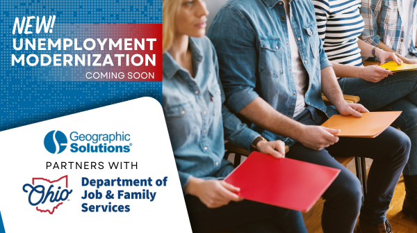 New partnership alert! Geographic Solutions has partnered with the @ohiojfs to modernize the State’s unemployment benefits and appeals system.

Follow the link to read more: bit.ly/41Zuhpl

#Partnership #UnemploymentBenefits #Unemployment #Ohio