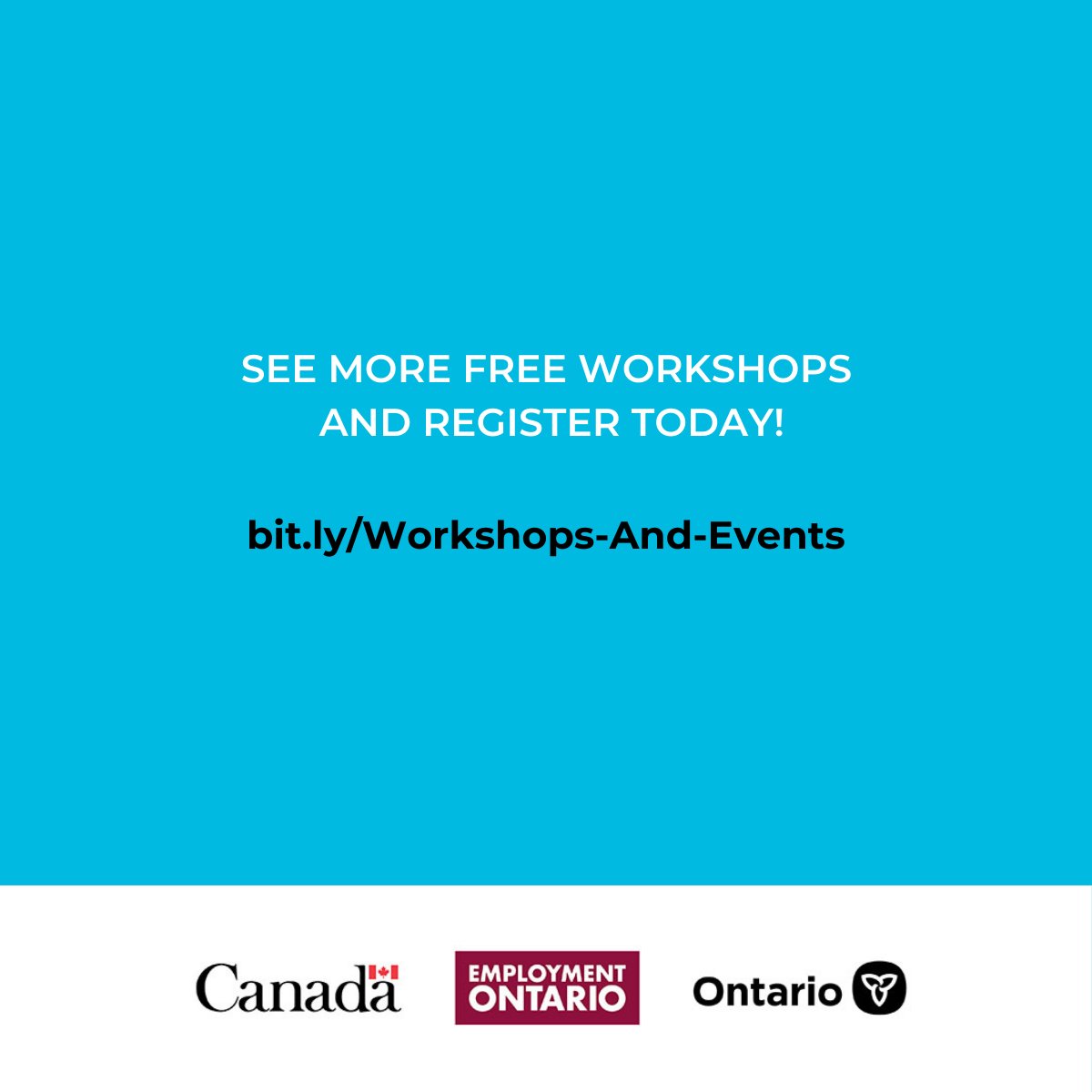 🚀Are you starting the new year with a job search? Check out our free workshops designed to help you succeed! Learn how to beat applicant tracking systems, explore the Better Jobs Ontario program for in-demand careers and more.
✨Learn more: ow.ly/sYoT50Uz1kV

#JobSearch