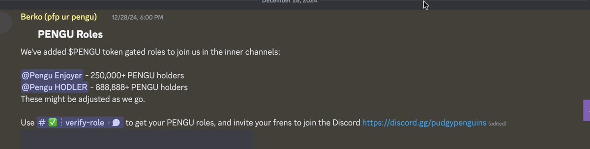 Axel_bitblaze69's tweet image. 🚨 Mainnet launch for @AbstractChain is confirmed this month.

And with that $ABS airdrop feels as good as confirmed..

Here’s a potential play to farm it:

Get the “Pengu Enjoyer” role in the official Pudgy Penguins Discord

- Why This Makes Sense:

If you’ve been keeping up,…