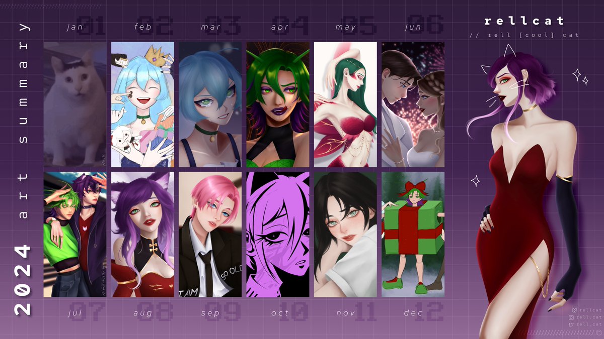 rell_cat's tweet image. 2024 Art Summary

I was inspired this year to start drawing again and really put forth some effort in hopes of getting noticed by my favorite artist of ALL TIME. They know who they are. Very thankful for all my friends who encourage me to make more and get better uwu.