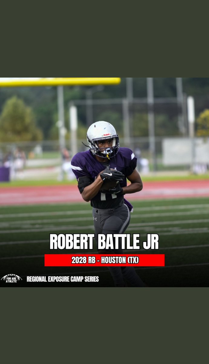 Robert Battle Jr (@rob95721) on Twitter photo Thankful and blessed to be invited to the <a href="/youareathlete/">You Are Athlete</a> regional exposure camp series #AGTG Thankful and blessed to be invited to the <a href="/youareathlete/">You Are Athlete</a> regional exposure camp series #AGTG