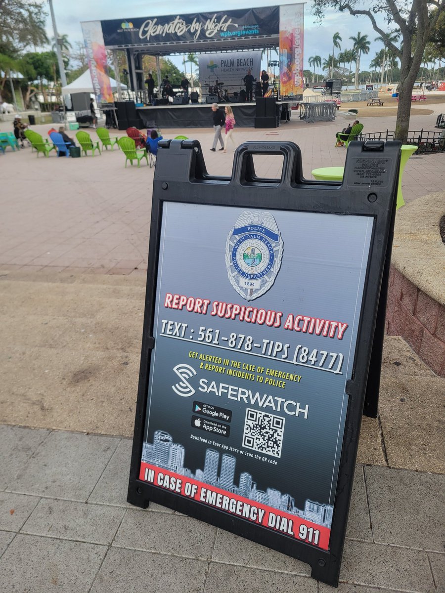 West Palm PD (@westpalmpd) on Twitter photo Coming to #ClematisByNight <a href="/EventsWpb/">Events WPB</a>? Download the free <a href="/SaferWatchApp/">SaferWatch</a> and be a safe community partner. #SeeSomethingSendSomething <a href="/thecityofwpb/">City of West Palm Beach</a> Coming to #ClematisByNight <a href="/EventsWpb/">Events WPB</a>? Download the free <a href="/SaferWatchApp/">SaferWatch</a> and be a safe community partner. #SeeSomethingSendSomething <a href="/thecityofwpb/">City of West Palm Beach</a>