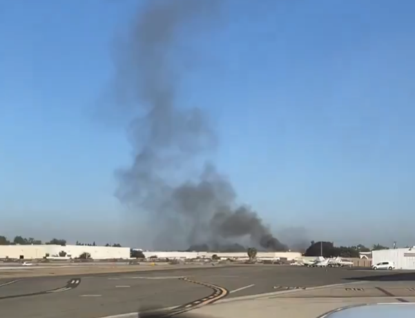 SMALL PLANE CRASHES INTO BUILDING IN FULLERTON, CALIFORNIA