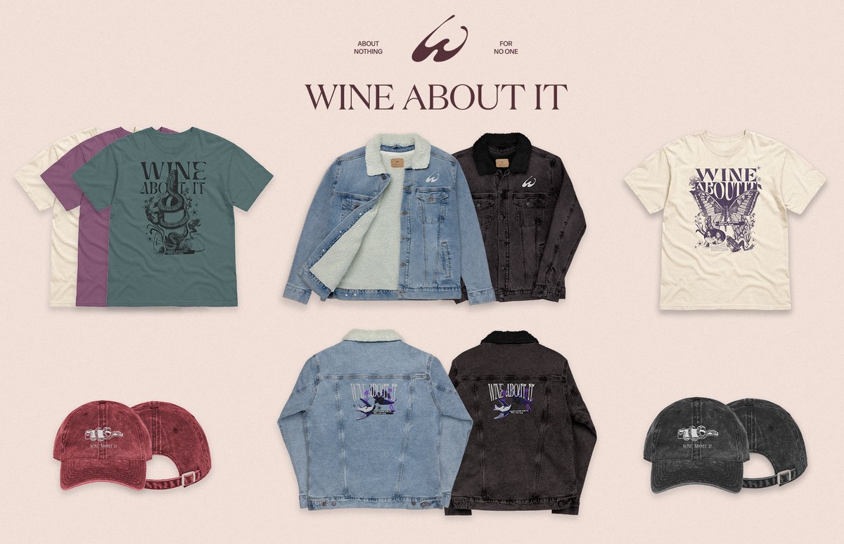Wine About It Merch 🍷👕

Drops Friday, January 3rd @ 12pm PT
Wineaboutit.shop

(Available NOW for Patreon members!)