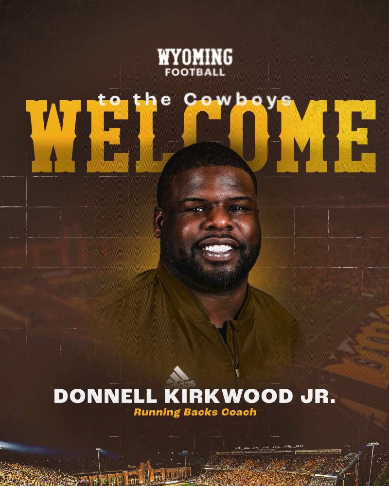 Donnell Kirkwood, Jr. Named Running Backs Coach for Cowboy Football &gt;&gt; bit.ly/3DzKo2E 🤠🆙