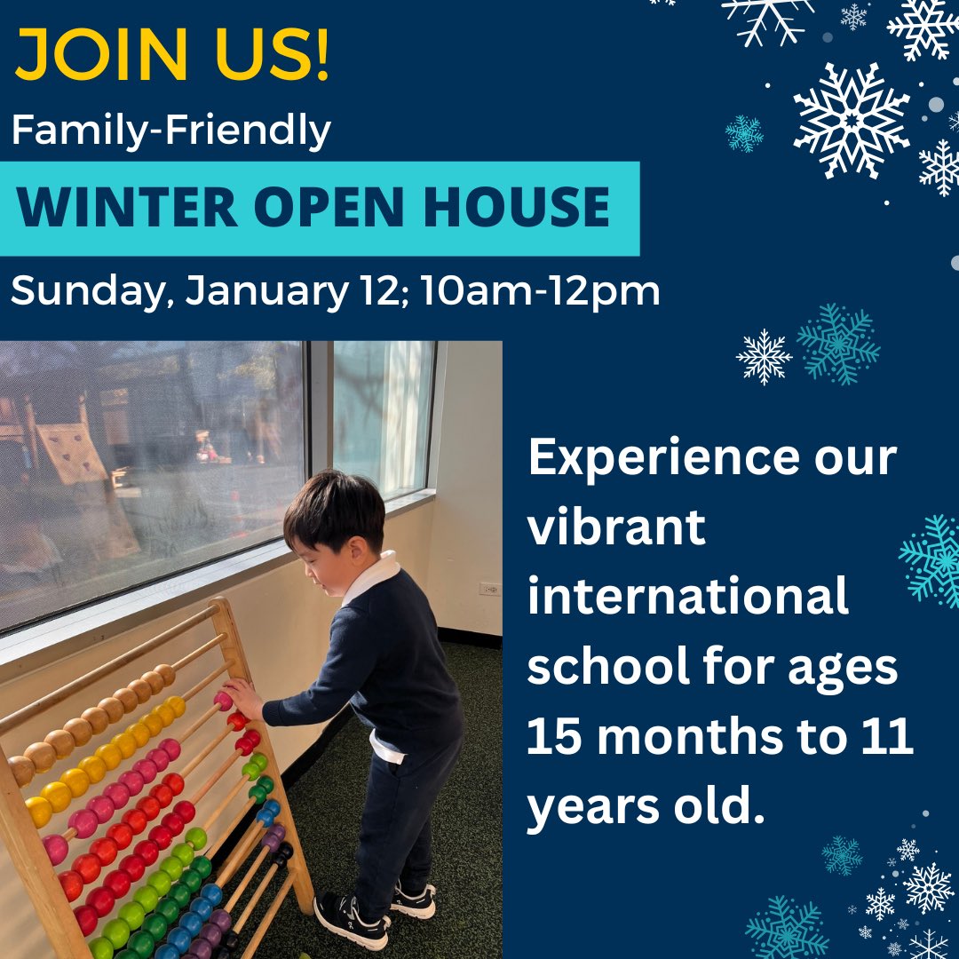 BISCLincolnPark's tweet image. Escape the cold and explore our indoor play spaces and gymnasium during our family-friendly Winter #OpenHouse on Sunday 1/12! Learn more about our diverse and dynamic international school for children 15 mths -11 yrs old.
RSVP: nordangliaeducation.com/bisc-lincoln-p…
@NAEducation